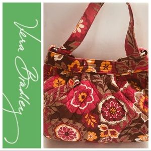 VERA BRADLEY Large Floral Print Shoulder Bag